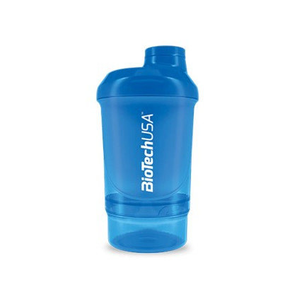 Keverőpalack Biotech Wave+ Nano 300 ml (+150 ml) Kék (Blue)
