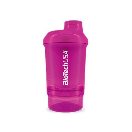 Keverőpalack Biotech Wave+ Nano 300 ml (+150 ml) Rózsaszín (Magenta)