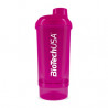 Keverőpalack Biotech Wave+ Compact 500 ml (+150 ml) Magenta (Rózsaszín)