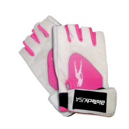 BioTechUSA Lady 1 - női pink fehér kesztyű S (kicsi)